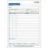 Adams Receiving Record Book, 2-Part, Carbonless, 5-9/16 x 8-7/16 Inches, 50 Sets per Book (DC5089) , White