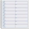 Adams Voice Mail Log, 8.25 x 8.5 Inch, Spiral Bound, 60 Forms per Book, 2-Pack, White (S8714)