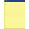 Ampad 20245 Double Sheets Pad, Law Rule, 8 1/2 x 11 3/4, Canary, 100 Sheets (20-245)