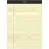 Ampad Evidence Pad, Dual College Ruled, Size 8.5 x 11.75 Inches, Canary Paper, 100 Sheets Per Pad (20-223)