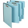 Globe Weis Pendaflex Pressboard Fastener Folders, Letter Size, Light Blue, 1″ Expansion, 1/3 Cut, 25/BX (615F21-3BLU)(Letter)
