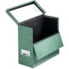 Globe-Weis/Pendaflex Fiberboard Transfer Case, Letter Size, Drop Front, Green (591 GRE)