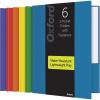 Oxford 2 Pocket Folders with Fasteners, Sturdy Plastic Folders, Letter Size, Asstd. Colors (Blue, Green, Yellow, Orange, Red, Purple), 6 Pack (13189)(Multicolor)
