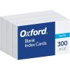 Oxford 3 X 5 Inches Blank Ruled Index Card, 300 Count, White (10013) (Material – Paper)(3 X 5)