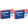 Oxford Blank Color Index Cards, 3″ x 5″, Cherry, 100 Per Pack (7320 CHE)(100 Count (Pack of 2))