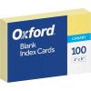 Oxford Blank Color Index Cards, 4″ x 6″, Canary, 100 Per Pack (7420 CAN)(100 Count (Pack of 1))
