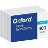 Oxford Blank Index Cards, 4″ x 6″, White, 300 Count (1 pack) (10002EE)(4 X 6 (Pack of 10))