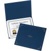 Oxford Certificate Holders, Diploma Covers for Letter Size 8.5×11 Certificates, Cardstock, Black, Letter Size, 25 Per Pack (299550)(Dark Blue)