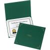 Oxford Certificate Holders, Diploma Covers for Letter Size 8.5×11 Certificates, Cardstock, Black, Letter Size, 25 Per Pack (299550)(Green)