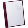 Oxford Clear Front Report Cover, 3 Prong, 1/2 inch Capacity, Burgundy, Letter Size, 25 per Box, (53341)
