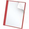 Oxford Clear Front Report Covers, Red, Letter Size, 25 per box (55811EE)(Letter)