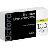 Oxford Dry Erase Index Cards, 3×5, Blank & Ruled Multipack, Reusable Flash Cards, Double Sided Dry & Wet Erase Cards for Gaming, Study, 100-Pk (63516)(100 Blank)