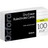 Oxford Dry Erase Index Cards, 3×5, Blank & Ruled Multipack, Reusable Flash Cards, Double Sided Dry & Wet Erase Cards for Gaming, Study, 100-Pk (63516)(100 Ruled)