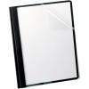 Oxford Linen Clear Front Report Covers, Letter Size, Black, 5 Pack (50406)(Black)