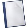 Oxford Linen Clear Front Report Covers, Letter Size, Black, 5 Pack (50406)(Navy)