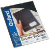 Oxford Monogram Executive Twin Pocket Folders, Letter Size, Black with Gold Foil Trim, 4 Pack (04161EE), 9″ x 11 7/8″(Black/Gold)