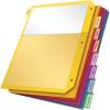 Oxford Plastic 2 Pocket Binder Dividers, 8 Tab 1/8 Cut, Multicolor Large Tab Set, Insertable Dividers with Paper Inserts, Letter Size, 3 Sets (89603)(8 Tab)