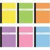 Oxford Poly Composition Notebooks 6 Pack, Wide Ruled Paper, 9-3/4 x 7-1/2 Inches, 100 Sheets, Assorted Pastel Covers (64956)(College Rule)
