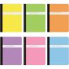 Oxford Poly Composition Notebooks 6 Pack, Wide Ruled Paper, 9-3/4 x 7-1/2 Inches, 100 Sheets, Assorted Pastel Covers (64956)(Wide Rule)
