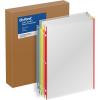 Oxford Sheet Protectors, Color Coded, Top Loading Sleeves, Page Protectors, 200/BX, Letter Size, Fits 3 Ring Binder, 5 Color Coded Edges, Clear Finish, Portrait Or Landscape Pages (89653)