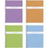 Oxford Spiral Composition Notebooks, 4 Pack, Poly Covers, College Ruled Paper, 9-3/4 x 7-1/2 Inches, 80 Sheets, Assorted Pastel Covers (64945)(College Ruled)