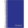 Oxford Spiral Notebook, Mini 1-Subject Journal for School, College Ruled Paper, 100 Sheets, 4-3/8 x 7 Inches, Durable Storage Pocket, Blue Cover (1002543)