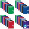 Oxford Spiral Notebooks, Bulk College Ruled Spiral Notebooks for School, 1-Subject, College Ruled Paper, 70 Lined Sheets, 24 per Pack, 3-Hole Punch, Colors May Vary (65021)