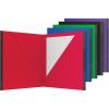 Oxford Two Pocket Folders, Plastic Folders with Reinforced Edges, Letter Size, Red, Blue, Green, Black, Purple, 5 Per Pack (89114)