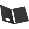 Oxford Two-Pocket Folders w/Fasteners, Blue, Letter Size, 25 per box (57702)(Black)