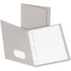 Oxford Two-Pocket Folders w/Fasteners, Blue, Letter Size, 25 per box (57702)(Gray)