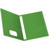 Oxford Two-Pocket Folders w/Fasteners, Blue, Letter Size, 25 per box (57702)(Light Green)