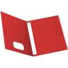 Oxford Two-Pocket Folders w/Fasteners, Blue, Letter Size, 25 per box (57702)(Red)
