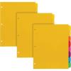 Oxford Write & Erase Plastic Binder Dividers, 8 Tab, Write On Tabs, Erase Ballpoint Pen, Non Permanent Marker, Pencil, Asstd. Colors, 3 Sets (89992)