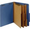 Pendaflex Classification Folders, Standard, 3 Dividers, Embedded Fasteners, 2/5 Cut Tab, Dark Green, Letter, 10/BX (24097)(Dark Blue)