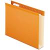 Pendaflex Extra Capacity Hanging File Folders, Letter Size, Reinforced, 2 Inch Expansion, Assorted Colors, 25 Per Box (4152X2 ASST)(Orange)