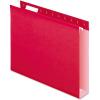 Pendaflex Extra Capacity Hanging File Folders, Letter Size, Reinforced, 2 Inch Expansion, Assorted Colors, 25 Per Box (4152X2 ASST)(Red)