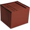 Pendaflex PFXER17D ER17D Earthwise Leather-Look Expanding File, Open Top, 1-31 Index, 12 x 10, Letter, Red(Letter)