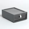 Pendaflex Stackable Drawer, Durable Plastic, Silicon Handles, Tinted Drawers, Double, Gray, 9″ x 7″ x 3.5″, Medium, 1 Piece (41793)(Medium  Single)
