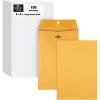Quality Park 6×9 Clasp Envelopes, Extra Heavyweight 32 lb. Manila Kraft Envelopes, Gummed Seal and Clasp for Storing or Mailing, 100/Box (QUA37755)(6 x 9)