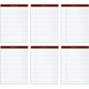 TOPS 8.5 x 11 Legal Pads, 6 Pack, Premium Docket Gold Brand, Wide Ruled, Thick White Paper, Sturdy Back, 50 Sheets, Made in USA (99709)