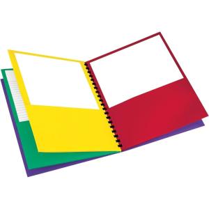 Oxford 8-Pocket Paper Folder, Letter Size, 200-Sheet Capacity, Multicolor, Red, Green, Yellow, Purple (99656), Multicilor, 8-1/2″ x 11″(8-1/2″ x 11″)