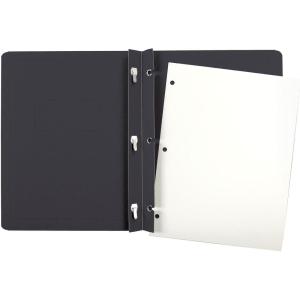 Oxford Title Panel and Border Front Report Covers, Assorted Colors, Letter Size, 25 per Box, (52513)(Black)