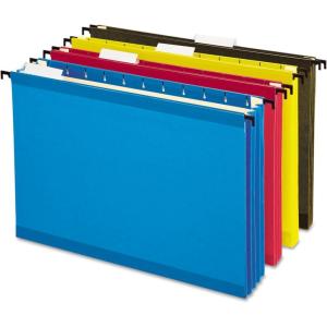 Pendaflex SureHook Reinforced Extra Capacity Hanging Pockets, Letter Size, Assorted Colors, 4/PK (09213)