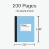 Oxford Composition Notebooks, 9-3/4 x 7-1/2 Inch School Journals, Wide Ruled Paper, Pastel Color Covers, 100 Sheets per Book, 3 Pack (1002519)