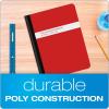 Oxford Poly Composition Notebook 4 Count(Pack of 1), Wide Ruled Paper, 9-3/4 x 7-1/2 Inches, 80 Sheets, Assorted Colors: Blue, Green, Purple, Red (64959)(4 Count(Pack of 1))