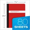 Oxford Poly Composition Notebook 4 Count(Pack of 1), Wide Ruled Paper, 9-3/4 x 7-1/2 Inches, 80 Sheets, Assorted Colors: Blue, Green, Purple, Red (64959)(4 Count(Pack of 1))