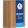 Oxford Composition Notebook 6 Pack,Notebooks for School, School Supplies, School Journal, Comp Book, College Ruled Paper, 5.75 x 8 Inches, Small Size, 60 Sheets, Kraft Covers (63831)