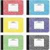 Oxford Jr. Composition Notebooks, Notebooks for School, School Supplies, Half Size, 4-7/8 x 7-1/2 Inches, Wide Ruled Paper, Kids Journal, 80 Sheets, Assorted Primary Covers, 6 Pack (63779)