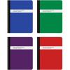 Oxford Poly Composition Notebook 4 Count(Pack of 1), Wide Ruled Paper, 9-3/4 x 7-1/2 Inches, 80 Sheets, Assorted Colors: Blue, Green, Purple, Red (64959)(4 Count(Pack of 1))