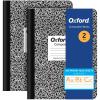 Oxford Primary Ruled Composition Notebooks, 9-3/4 x 7-1/2 Inches, Writing Practice for Kids, Grades K-2, Black Covers, 100 Sheets, 2 Pack (1002521)